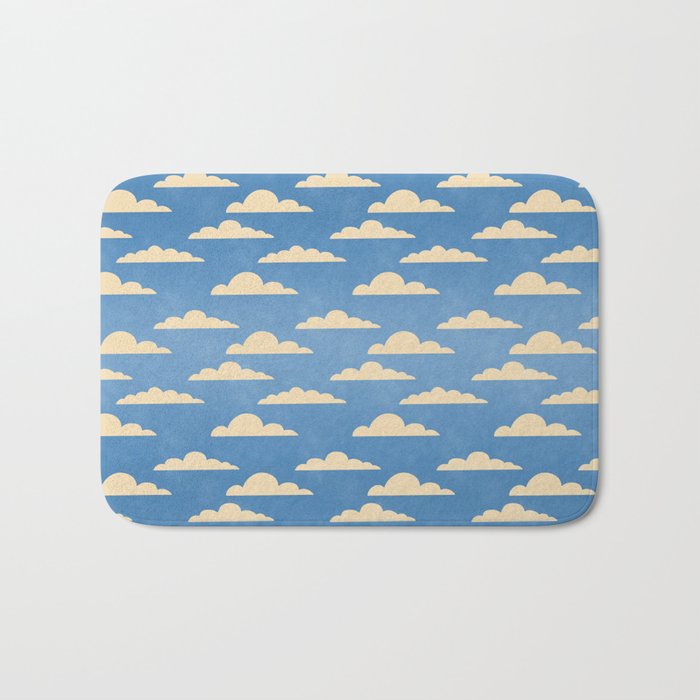 cartoony clouds Bath Mat Gallery Image 1