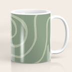 Topographic Map / Grayish Green Coffee Mug Gallery Image 1