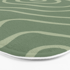 Topographic Map / Grayish Green Bath Mat Gallery Image 3