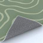 Topographic Map / Grayish Green Rug Gallery Image 4