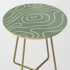 Topographic Map / Grayish Green Side Table Gallery Image 2