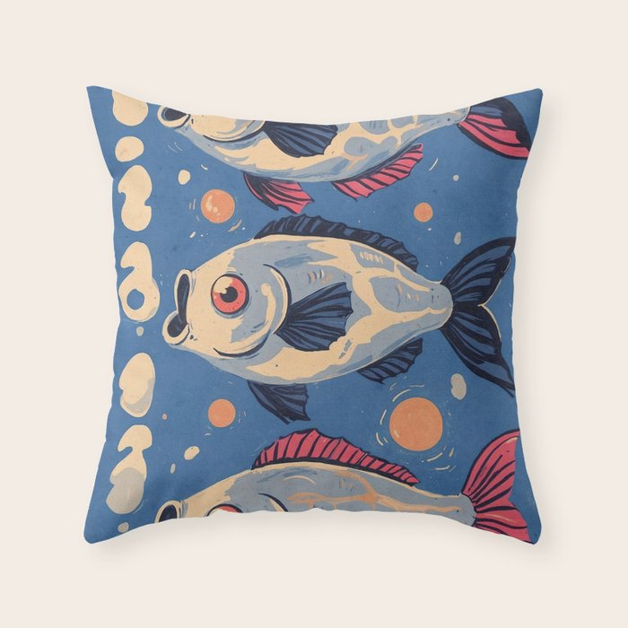 Sardines  Throw Pillow Gallery Image 6