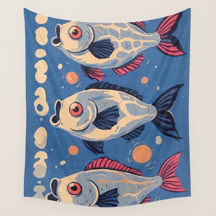 Sardines  Wall Tapestry Gallery Image 1