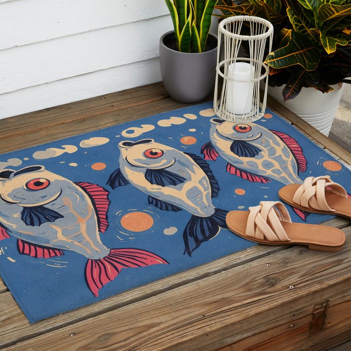 Sardines  Outdoor Rug Gallery Image 2