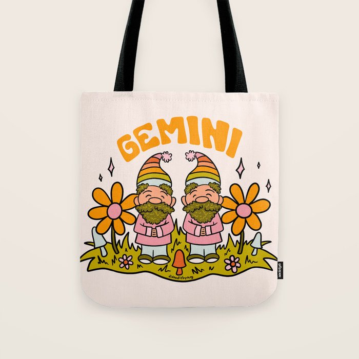 Gemini Gnome Tote Bag Gallery Image 1