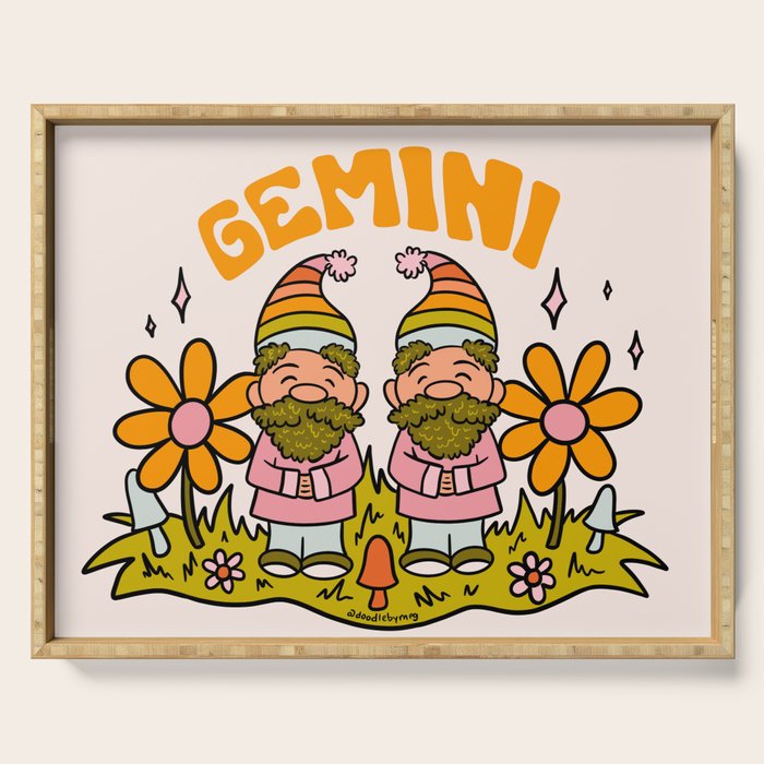 Gemini Gnome Serving Tray Gallery Image 1