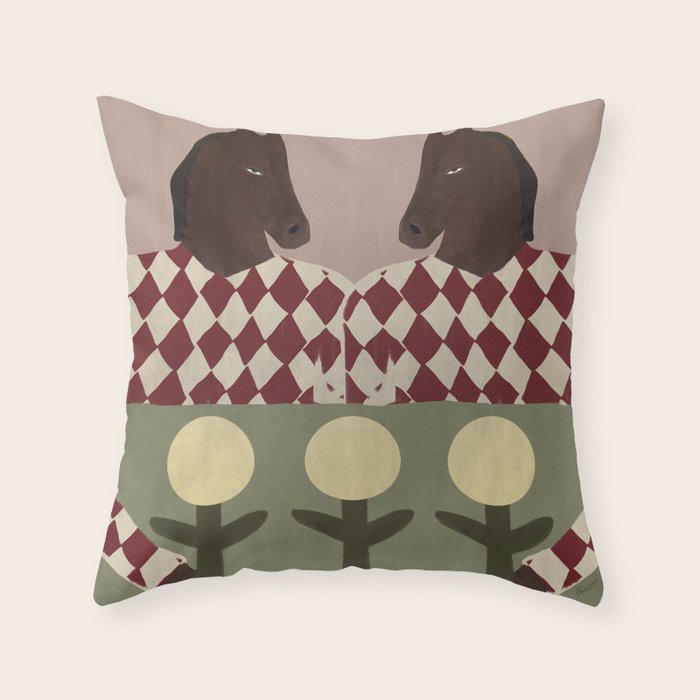 First Date Throw Pillow Gallery Image 1