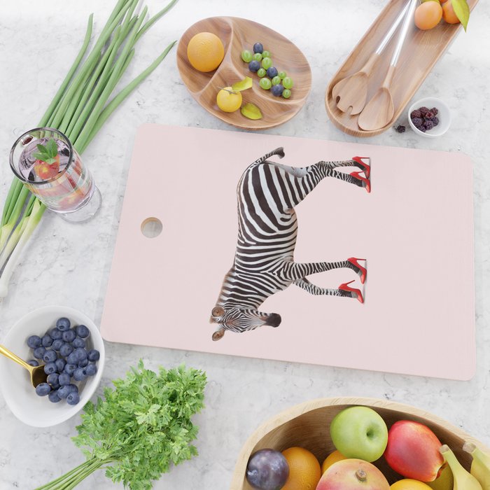 HIGH HEEL ZEBRA Cutting Board Gallery Image 2