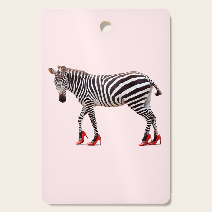 HIGH HEEL ZEBRA Cutting Board Gallery Image 1