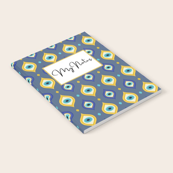 Mystic Evil Eyes Pattern Notebook Gallery Image 2