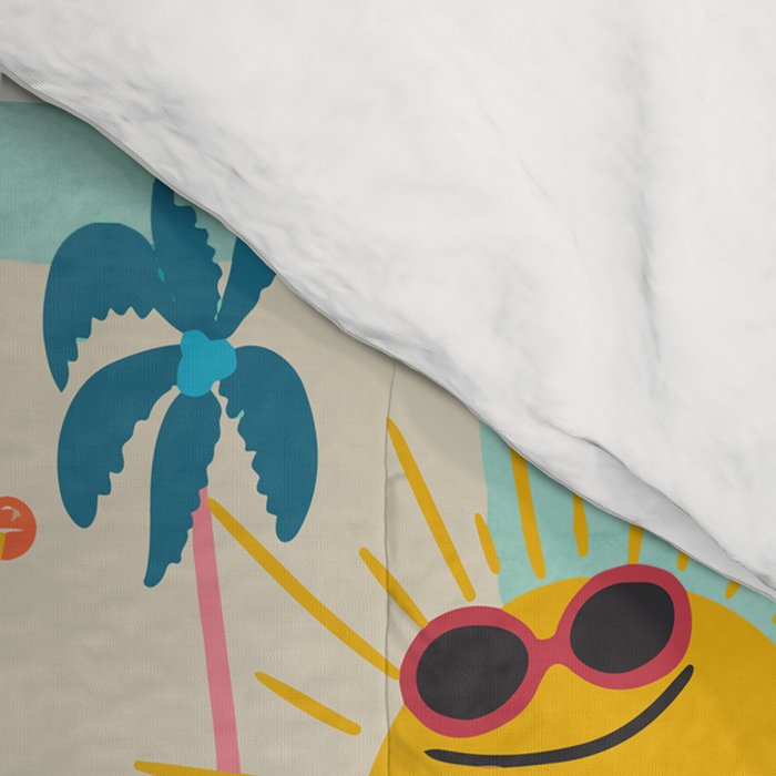 Florida State Beach Map Comforter Gallery Image 4