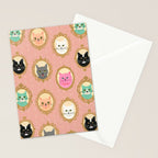 Cat Cameos - Cute Kitty Portraits Stationery Card Gallery Image 2