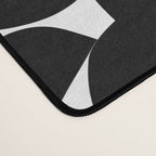 Black and white organic nature art shape pattern Desk Mat Gallery Image 4