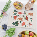 Holiday essentials illustration Cutting Board Gallery Image 2