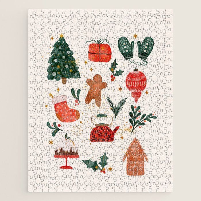 Holiday essentials illustration Jigsaw Puzzle Gallery Image 1