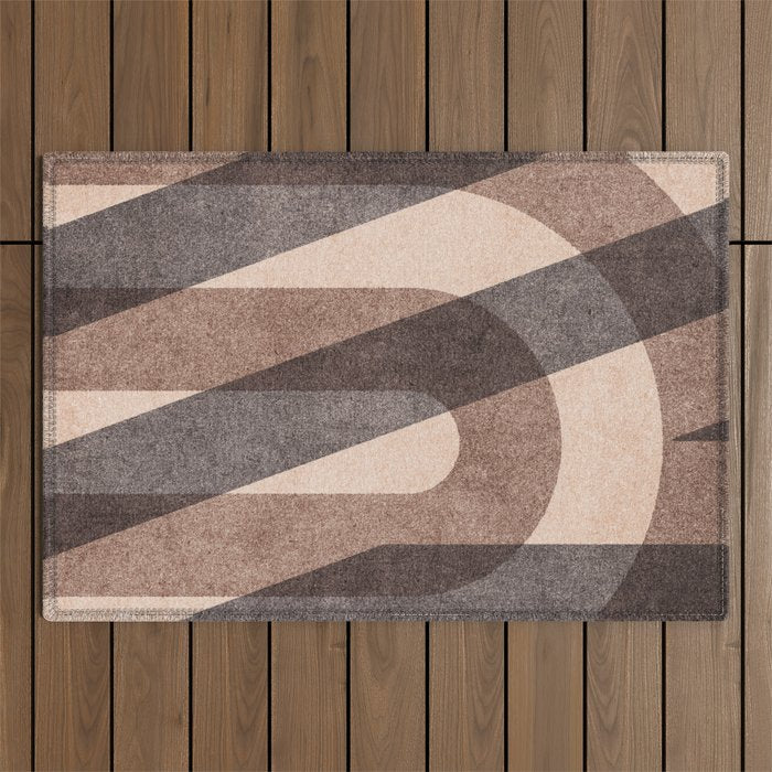 ABSTRACT ALPHABET / Decorative N Outdoor Rug Gallery Image 1