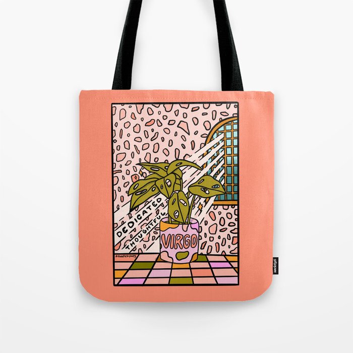 Virgo Plant Tote Bag Gallery Image 1