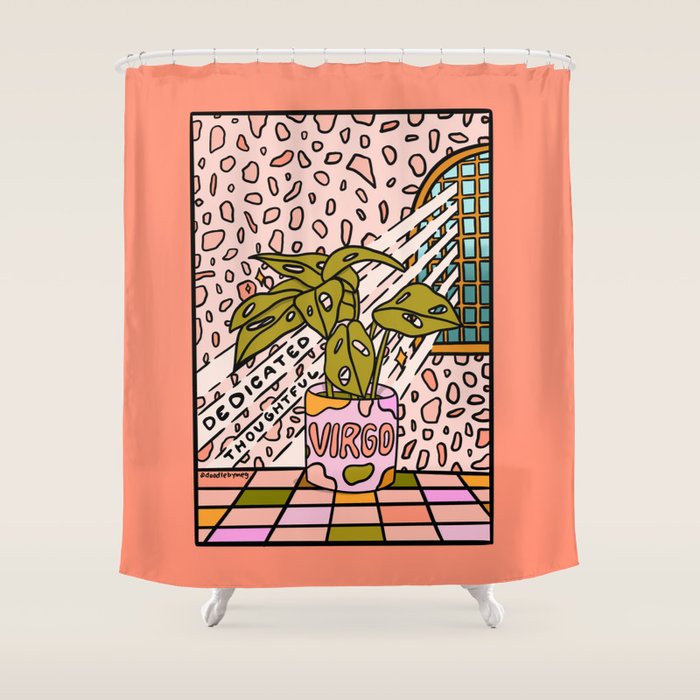 Virgo Plant Shower Curtain Gallery Image 1