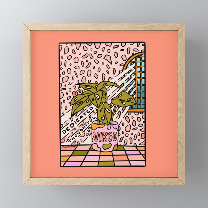 Virgo Plant Mini Art Print Gallery Image 1