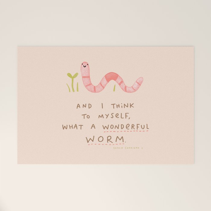 Wonderful Worm Welcome Mat Gallery Image 1