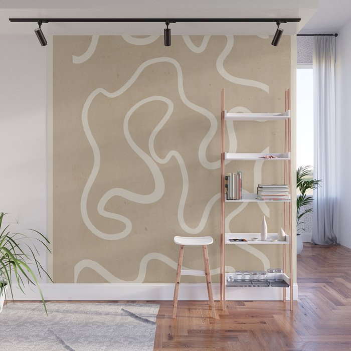 Abstract line art 244 Wall Mural Gallery Image 1