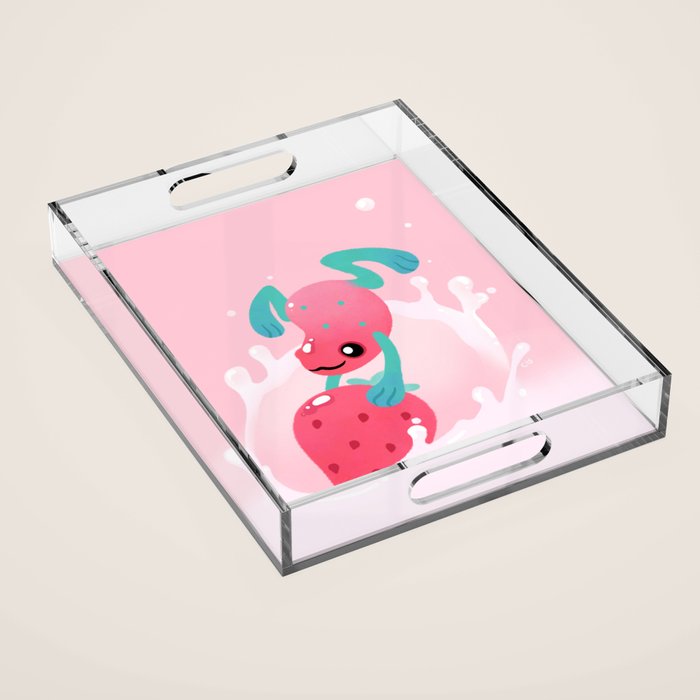 Strawberry poison milk 1 Acrylic Tray Gallery Image 1