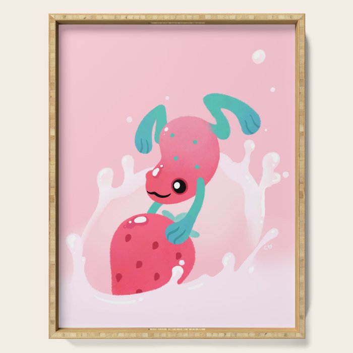 Strawberry poison milk 1 Serving Tray Gallery Image 1