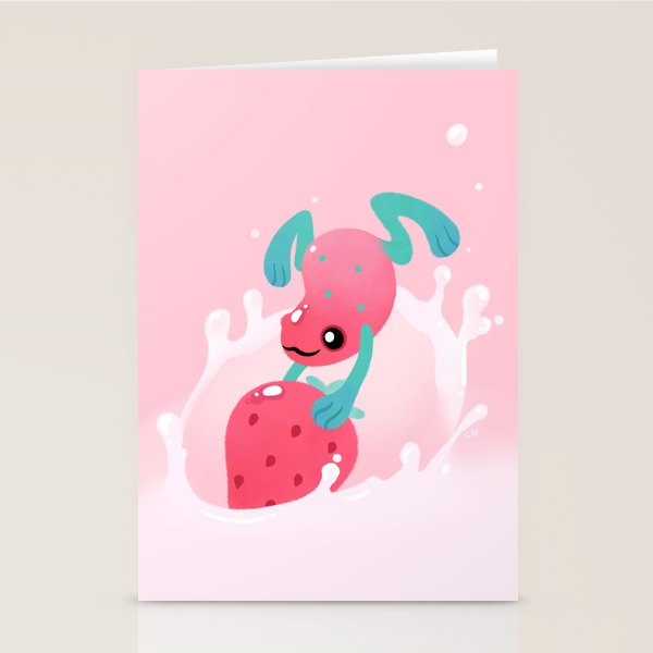 Strawberry poison milk 1 Stationery Card Gallery Image 1