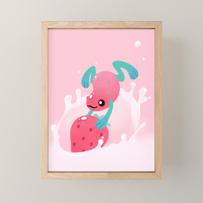 Strawberry poison milk 1 Mini Art Print Gallery Image 1