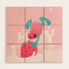 Strawberry poison milk 1 Wood Wall Art Gallery Image 1