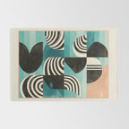 Retro Geometric Shapes 2 Rug Gallery Image 2