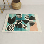 Retro Geometric Shapes 2 Rug Gallery Image 1
