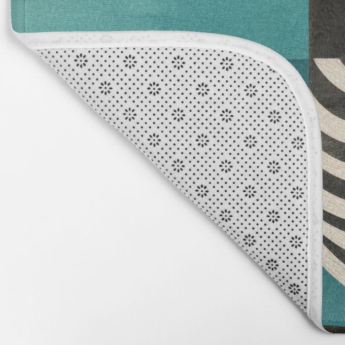 Retro Geometric Shapes 2 Bath Mat Gallery Image 2