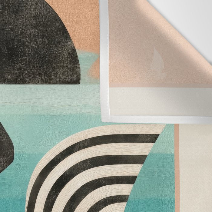Retro Geometric Shapes 2 Wall Tapestry Gallery Image 3