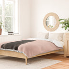 MINIMAL ANIMAL / Black Cat - peach Duvet Cover Gallery Image 2