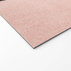 MINIMAL ANIMAL / Black Cat - peach Welcome Mat Gallery Image 2