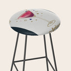 Dry Martini Cocktail Zodiac Sign Stool Gallery Image 2