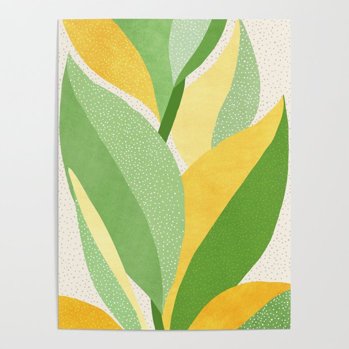 Sunshine Flora / Abstract Botanical Series Poster Gallery Image 1