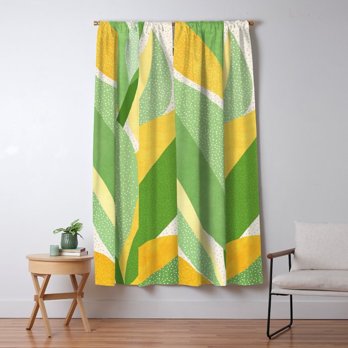 Sunshine Flora / Abstract Botanical Series Window Curtain Gallery Image 5