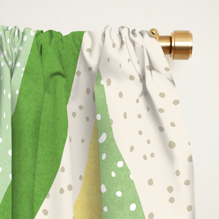 Sunshine Flora / Abstract Botanical Series Window Curtain Gallery Image 2