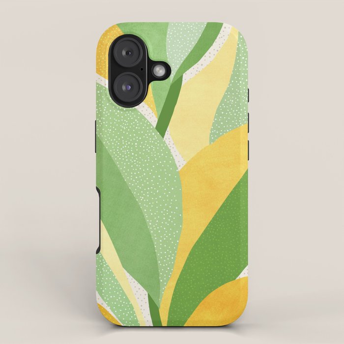 Sunshine Flora / Abstract Botanical Series iPhone Case Gallery Image 1