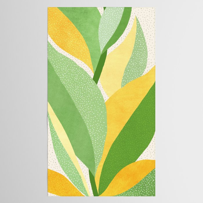 Sunshine Flora / Abstract Botanical Series Tablecloth Gallery Image 2