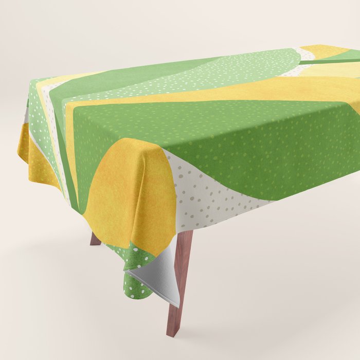 Sunshine Flora / Abstract Botanical Series Tablecloth Gallery Image 1