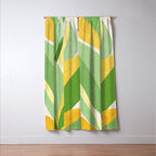 Sunshine Flora / Abstract Botanical Series Window Curtain Gallery Image 3