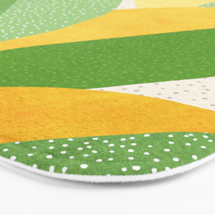 Sunshine Flora / Abstract Botanical Series Bath Mat Gallery Image 3