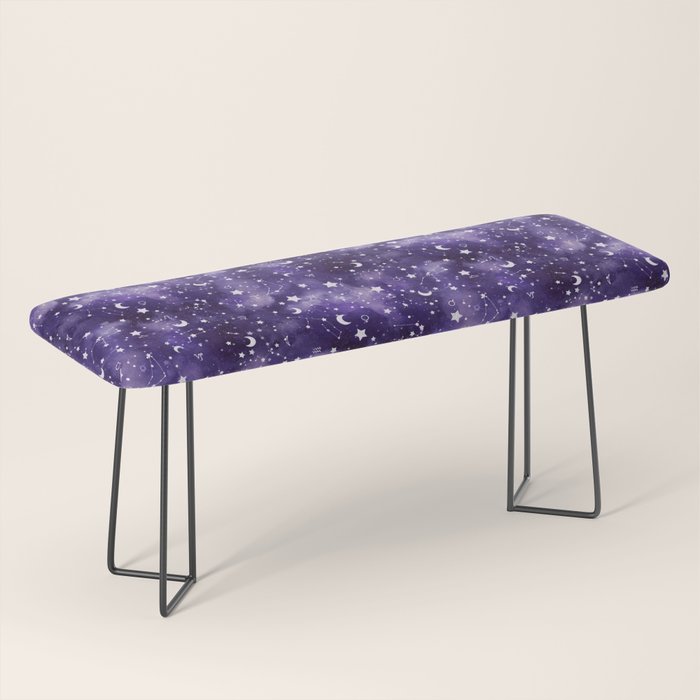 Zodiac Watercolor Ultraviolet Bench Gallery Image 1