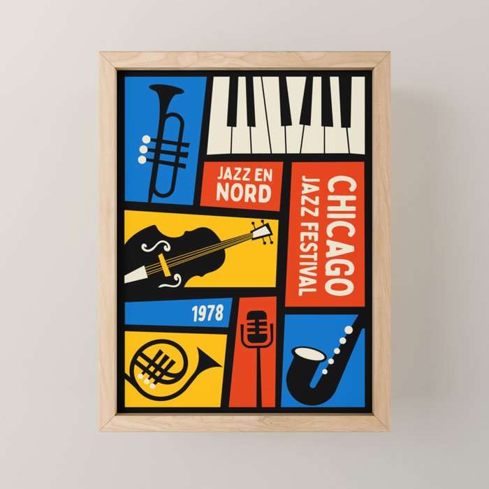 Jazz Festival | Bauhaus V Mini Art Print Gallery Image 1