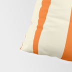 Mid Century Modern Kwaito Abstract Pattern Orange Black Cream Pillow Sham Gallery Image 4