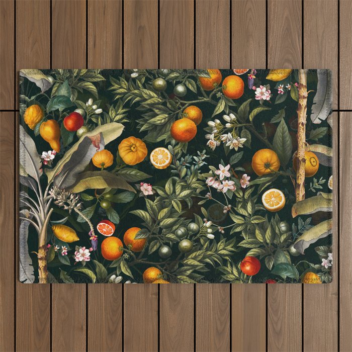 Vintage Fruit Pattern XXII Outdoor Rug Gallery Image 1