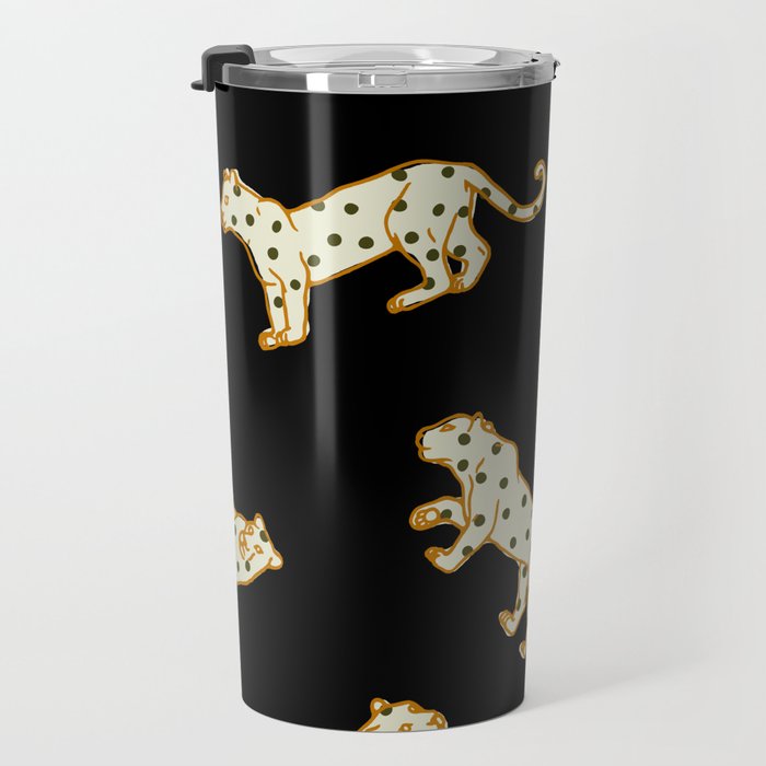 Leopard at Night Travel Mug Gallery Image 3
